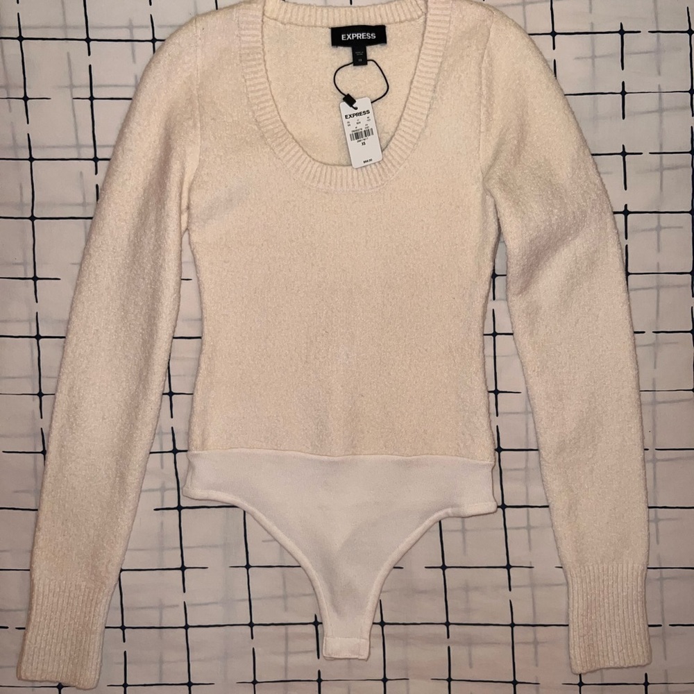 Express Cozy Boucle Bodysuit XS
